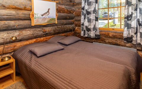 Villihanhi: Madera, Cuarto De Troncos, Habitación, Manchas De Madera, Madera Dura, Cabaña, Cama, Lecho, Tablón, Sábana