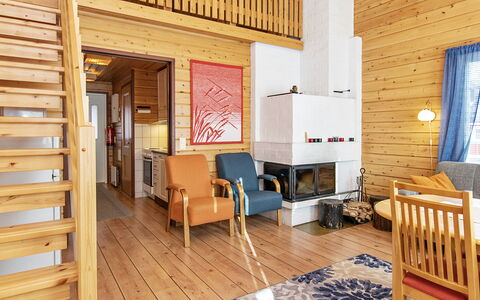 Hirvasaho B 1: Madera, Vía Muerta, Cabaña, Casa, Casa, Tablón, Edificios Del Jardín, Cuarto De Troncos, Madera Dura, Porche