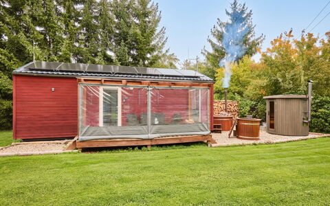 Pod Liščím Kopcem 2+2: Madera, Techo, Cobertizo, Cabaña, Edificios Del Jardín, Jardín, Yarda, Vía Muerta, Patio Interior, Sombra