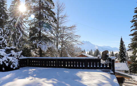 Chalet le Haut Pré: Cielo, Nieve, Edificio, Árbol, Alerce, Nube, Pendiente, Montaña, Paisaje Natural, Casa