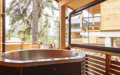 Alojamiento:&nbsp;Superior # 12 Sauna & Hot Tub 160.19