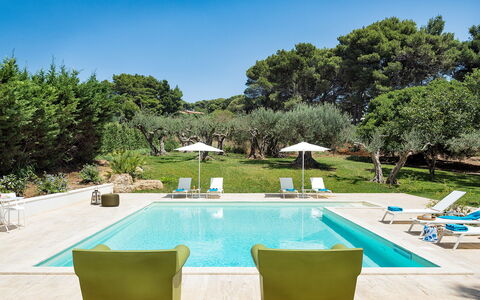 Casa Fiore - Salemi, Sicilia: Agua, Planta, Cielo, Propiedad, Mueble, Piscina, Azur, Árbol, Mueble Para Exteriores, Silla