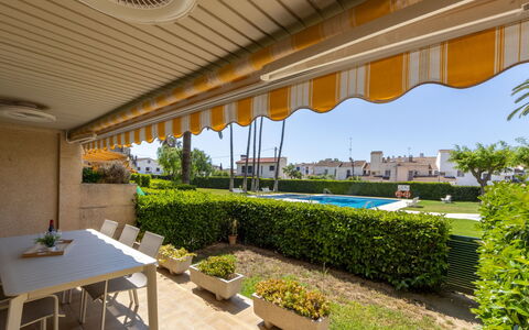 Bahia Dorada: Sombra, Mueble Para Exteriores, Jardín, Toldo, Eco Hotel, Balcón, Yarda, Paisajismo, Estructura Al Aire Libre, Patio