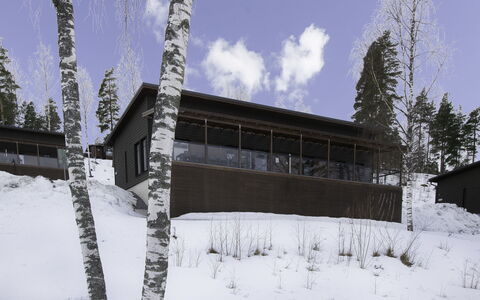 Villa Koivu: Nieve, Invierno, Madera, Cabaña, Casa, Techo, \Choza, Casa, Congelación, Cuarto De Troncos