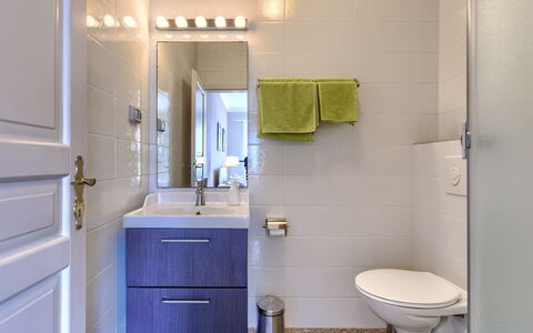Umag 134: Púrpura, Gabinetes, Baño, Arreglo De Tubería, Lavabo, Edificio, Diseño De Interiores, Mueble De Baño, Suelo, Piso