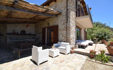 Villa Roccella Ionica, Sea View, a c: Cielo, Planta, Propiedad, Mueble, Edificio, Maceta, Diseño De Interiores, Silla, Sombra, Planta De Casa