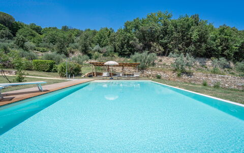 Casolare Torre With Pool And Ac: Azul, Piscina, Recurso, Thermae, Fuente De Agua, Eco Hotel, Ciudad De Vacaciones