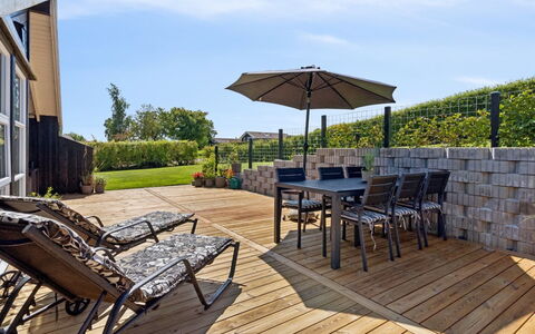 Enida - 350M to the Fjord: Madera, Mueble, Mueble Para Exteriores, Suelos De Madera, Silla, Cubierta, Madera Dura, Mesa Al Aire Libre, Jardín, Sombra