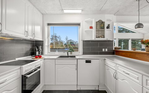 Amine - 300M to the Fjord: Cocina, Aparato De Cocina, Electrodoméstico, Mostrador, Piso, Gabinetes, Electrodoméstico, Techo, Diseño De Interiores, Suelo
