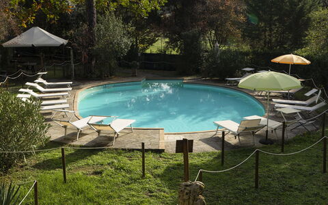 Borgo Dolciano: Agua, Planta, Piscina, Sombra, Mueble Para Exteriores, Paisaje Natural, Hierba, Árbol, Silla, Ocio