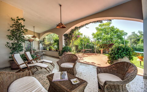 Villa Solaria with Private Pool: Planta, Mueble, Propiedad, Silla, Sombra, Madera, Diseño De Interiores, Suelo, Árbol, Bienes Raíces