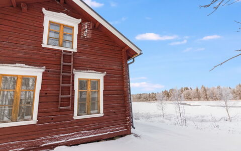 Ounasmosku: Madera, Nieve, Invierno, Cabaña, Congelación, Casa, Cuarto De Troncos, Alerce, Vía Muerta
