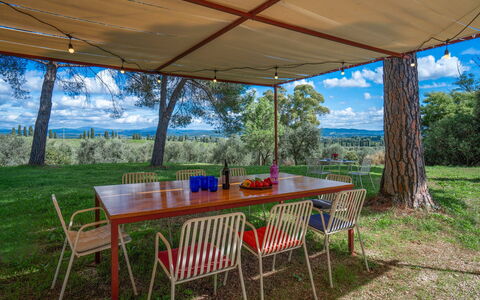 Poggetti San Luigi Country Home Follonica: Mesa, Planta, Mueble, Propiedad, Nube, Naturaleza, Cielo, Silla, Sombra, Mesa Al Aire Libre