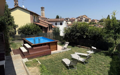 Castagnole Monferrato 200: Piscina, Material Compuesto, Patio Interior, Jardín, Sombra, Yarda, Recurso, Paisajismo, Diseño, Fuente De Agua