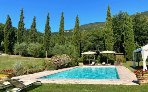 Villa la Felce: Arbusto, Piscina, Jardín, Paisajismo, Recurso, Mueble Para Exteriores, Sombra, Eco Hotel, Jardín Botánico
