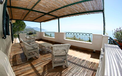 Villa Sant'Agata: Mueble, Mueble Para Exteriores, Porche, Mesa, Silla, Balcón, Mesa Al Aire Libre, Sombra, Cubierta, Cerca