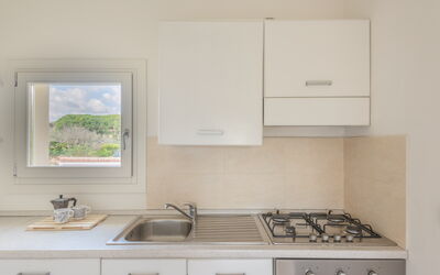 Appartamento Albatros: Cocina, Mostrador, Aparato De Cocina, Electrodoméstico, Fregadero, Diseño De Interiores, Gabinetes, Casa, Estufa De Cocina, Estufa
