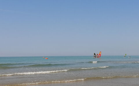 Villetta Elena, Ac, Wifi, Lido Degli Scacchi: Azul, Cuerpo De Agua, Playa, Mar, Ola, Verano, Horizonte, Olas De Viento