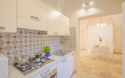 Casa Ettore: Diseño De Interiores, Piso, Suelo, Techo, Mostrador, Cocina, Habitación, Electrodoméstico, Encendiendo, Aparato De Cocina
