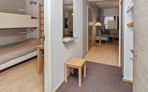 Ruka Chalets 2 Huoneisto 2405: Diseño De Interiores, Mueble, Suelo, Piso, Pared, Madera, Cama, Habitación, Habitación, Techo