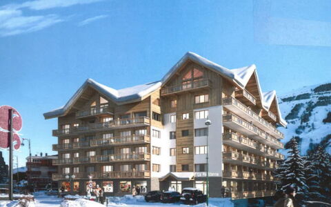 Résidence B: Departamento, Invierno, Nieve, Condominio, Congelación, Landform Glaciales, Alpes, Pueblo De Montaña, Hotel, Balcón