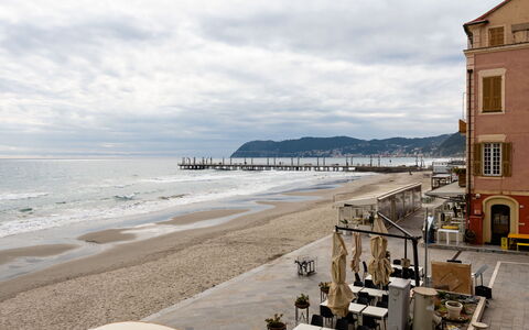 Casa Sole Mare: Costa, Playa, Mar, Apuntalar, Vacaciones, Sombra, Arena, Balcón, Ciudad De Vacaciones