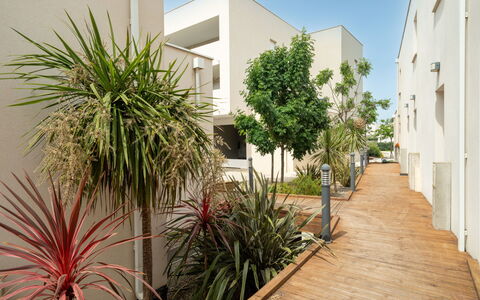 La Dune: Barrio Residencial, Departamento, Sombra, Diseño, Paisajismo, Balcón, Pasarela