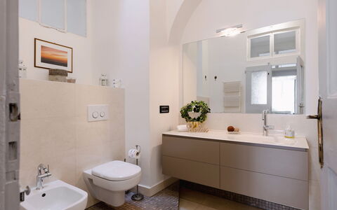 Operapartment: Piso, Arreglo De Tubería, Diseño De Interiores, Lavabo, Suelo, Lavabo Del Baño, Baño, Grifo, Baño, Mueble De Baño