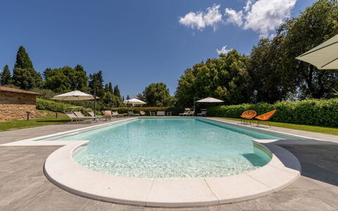 Tenuta i Mandorli, Pool, Wifi, Peccioli: Piscina, Jardín, Recurso, Paisajismo, Eco Hotel, Sombra, Césped, Inmuebles, Patio, Yarda