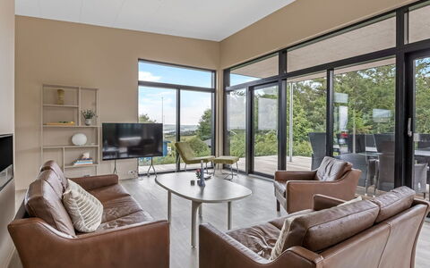 Stjerne - 300M to the Fjord: Mueble, Diseño De Interiores, Piso, Suelo, Techo, Madera, Habitación, Sofá, Silla, Sala