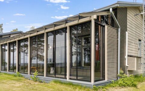 Villa Virpi Golf: Árbol, Banco, Casa, Cabaña, Lago, Estanque, Bosque, Cuarto De Troncos