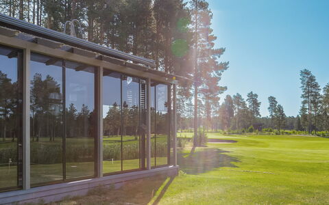 Villa Virpi Golf: Árbol, Banco, Casa, Cabaña, Lago, Estanque, Bosque, Cuarto De Troncos