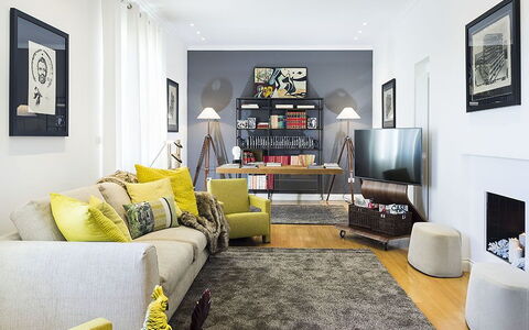 Penthouse: Mueble, Diseño De Interiores, Sofá, Piso, Suelo, Pared, Sala, Habitación, Casa, Departamento