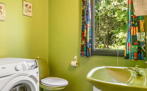 Aron - 30Km from the Sea: Verde, Diseño De Interiores, Arreglo De Tubería, Baño, Piso, Suelo, Asiento Del Baño, Encendiendo, Casa, Baño