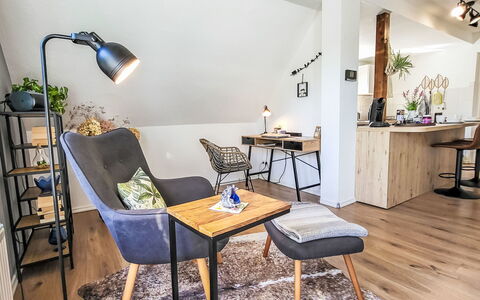 Ferienwohnung Bernburg: Mueble, Diseño De Interiores, Piso, Suelo, Pared, Habitación, Suelos De Madera, Silla, Madera, Sala