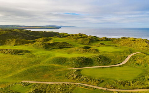 Ballybunion(Tr4) Hc No 21: Colina, Tierras Altas, Costa, Pradera, Terreno, Costeras Y Los Accidentes Geográficos Oceánico, Mar, Promontorio, Cayó, Pasto