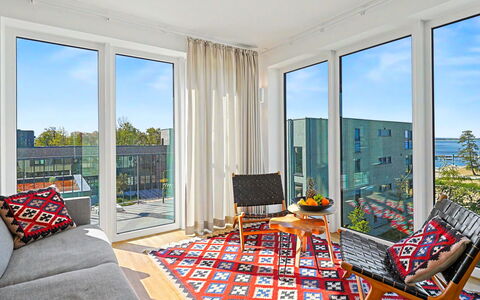 Penthouse Seevibes: Departamento, Condominio, Balcón, Suelos De Madera, Silla, Madera Dura, Manchas De Madera, Planta De Casa, Hotel, Ático