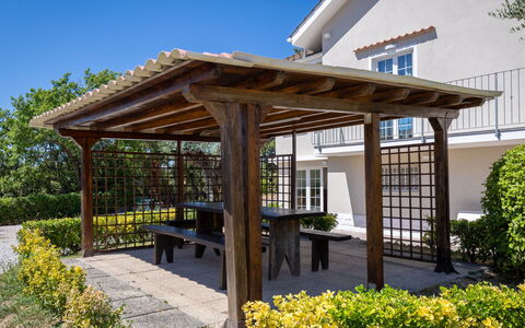 Enda: Madera, Kiosko, Pabellón, Jardín, Sombra, Estructura Al Aire Libre, Pérgola, Mueble Para Exteriores, Paisajismo