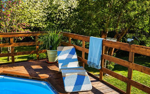 Podere la Botte, Pool, Lari: Madera, Mueble, Mueble Para Exteriores, Manchas De Madera, Madera Dura, Eco Hotel, Piscina, Cubierta, Sombra, Jardín