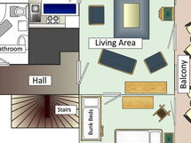 Geräumiges Apartment mit Panoramabergblick