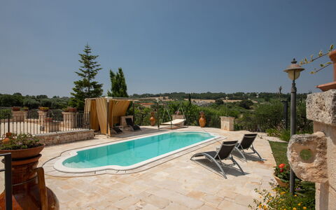 Trulli Retreat, Pool, Locorotondo: Piscina, Material Compuesto, Mueble Para Exteriores, Losa, Sombra, Recurso, Silla, Inmuebles, Hacienda, Fuente De Agua