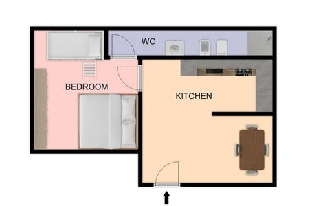 Suite la Torre: Habitación, Cama