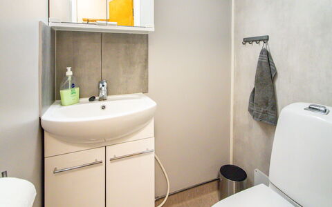 Villa Koski: Lavabo Del Baño, Baño, Asiento Del Baño, Arreglo De Tubería, Lavabo, Diseño De Interiores, Piso, Baño, Suelo, Grifo