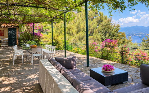 Portofino Luxury Villa – Private Sea Access & Car-: Jardín, Mueble Para Exteriores, Silla, Sombra, Eco Hotel, Recurso, Maceta, Paisajismo, Yarda