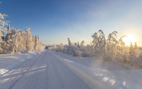 Katajamäki: Cielo, Azul, Invierno, Nieve, Rama, Horizonte, Congelación, Escarcha, Fenómeno Geológico, Luz De Sol