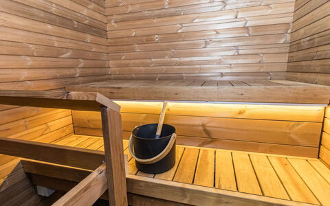 Kelokaltiokylä Mökki 58: Piso, Sauna, Madera, Suelo, Manchas De Madera, Madera Dura, Suelos De Madera, Techo, Tablón, Loseta