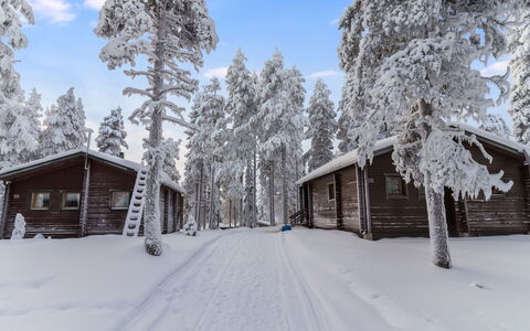 Kelokaltiokylä Mökki 58: Nieve, Invierno, Árbol, Rama, Madera, Cabaña, Casa, Casa, Congelación, Cuarto De Troncos