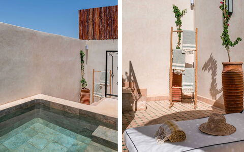 Riad Ali: Material Compuesto, Mueble Para Exteriores, Material Natural, Hormigón, Sunlounger, Maceta
