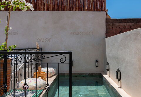 Riad Ali: Material Compuesto, Piscina, Loseta, Maceta, Planta De Casa, Patio, Fuente De Agua, Losa