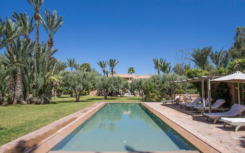 Villa Hasna: Piscina, Recurso, Hacienda, Mueble Para Exteriores, Inmuebles, Sombra, Eco Hotel, Paisajismo, Sunlounger
